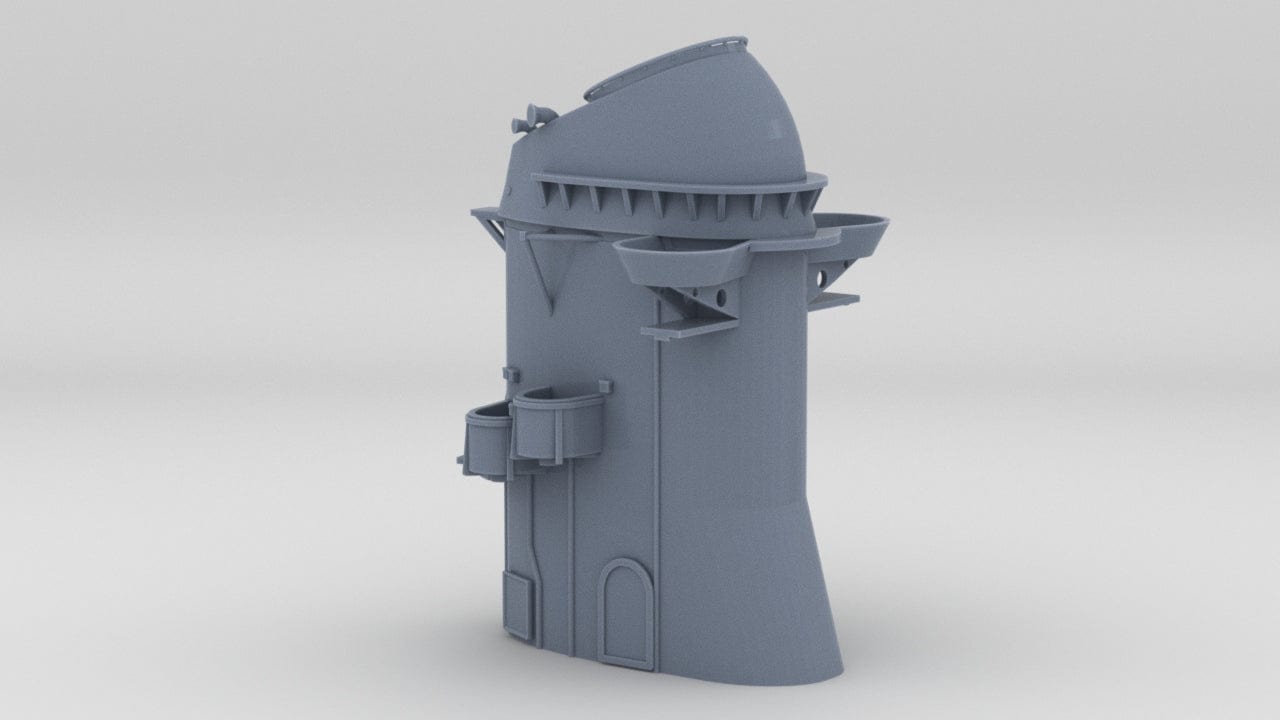 1/128 USS Missouri (BB-63) Aft Funnel - distefan 3d print