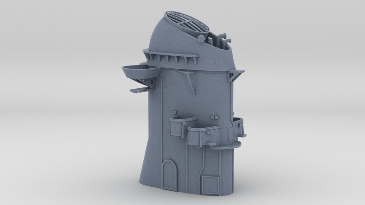 1/128 USS Missouri (BB-63) Aft Funnel - distefan 3d print