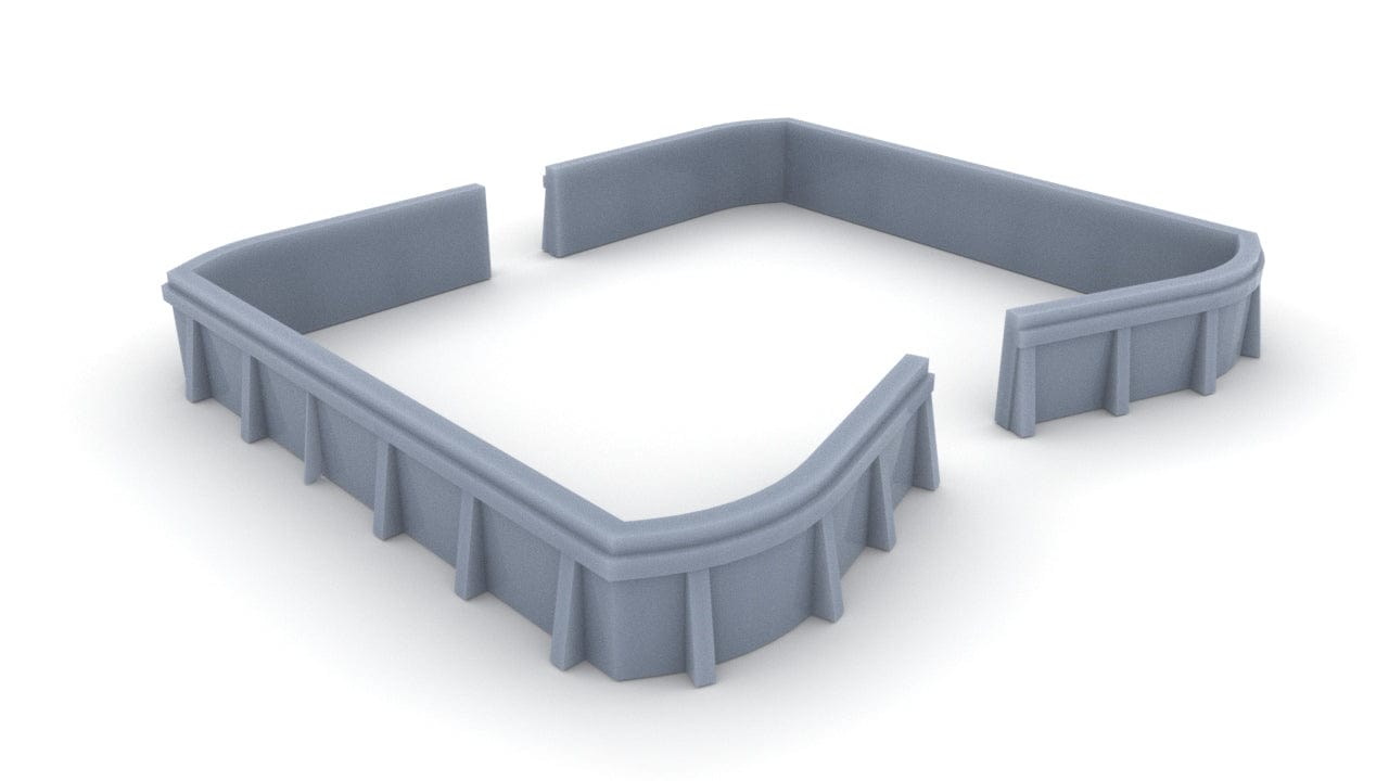 1/128 USS Missouri (BB-63) Aft Main Deck 20mm Tub Set - distefan 3d print