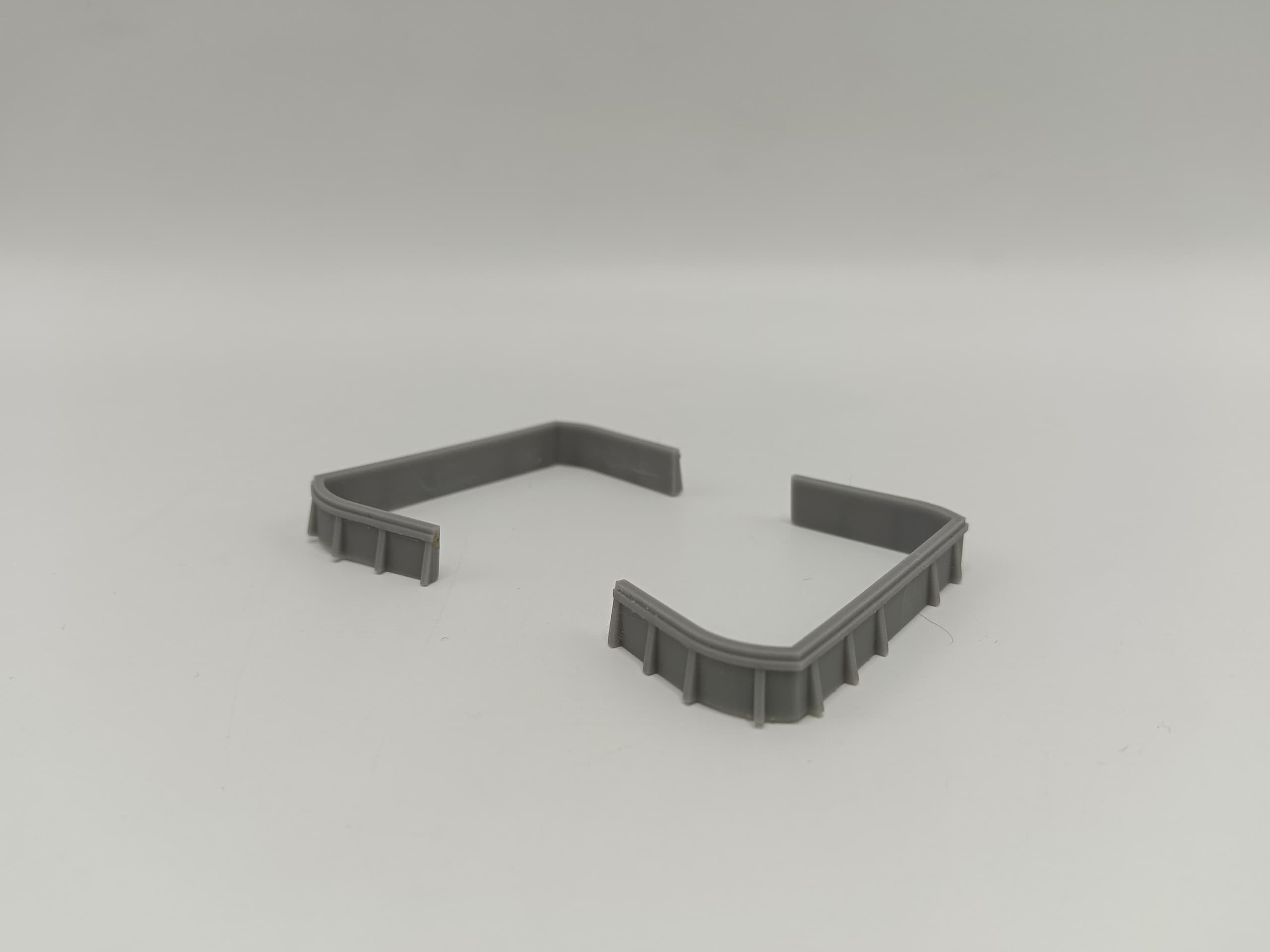 1/128 USS Missouri (BB-63) Aft Main Deck 20mm Tub Set - distefan 3d print – alternate view