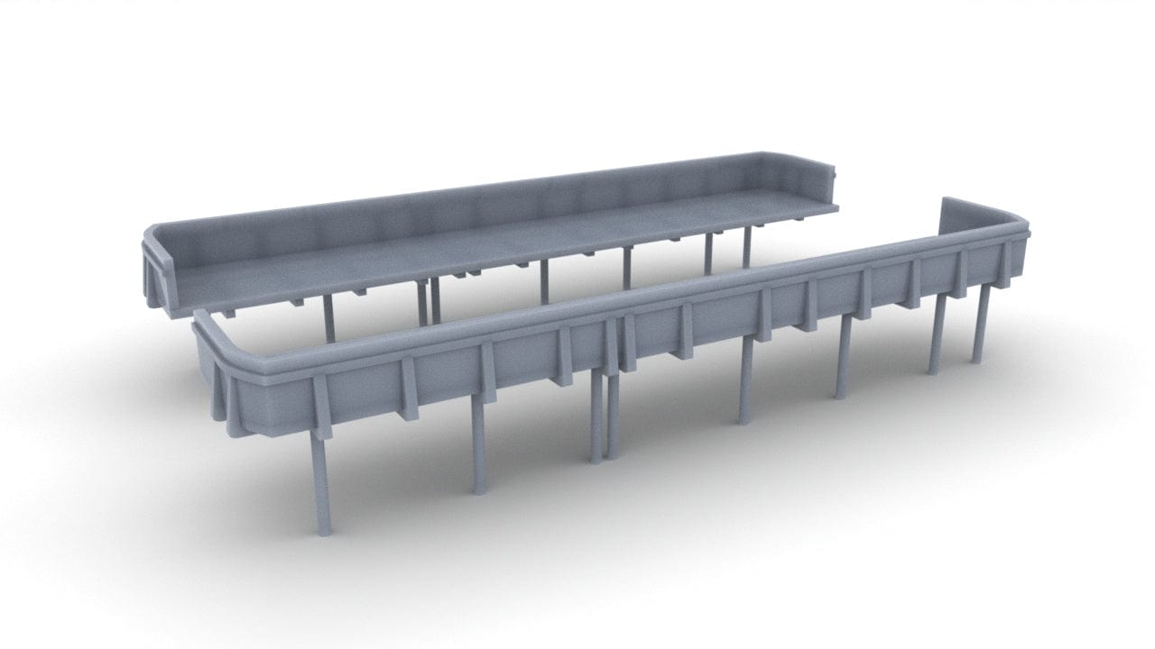 1/128 USS Missouri (BB-63) Deck 1 Amidship 20mm Tubs Set - distefan 3d print