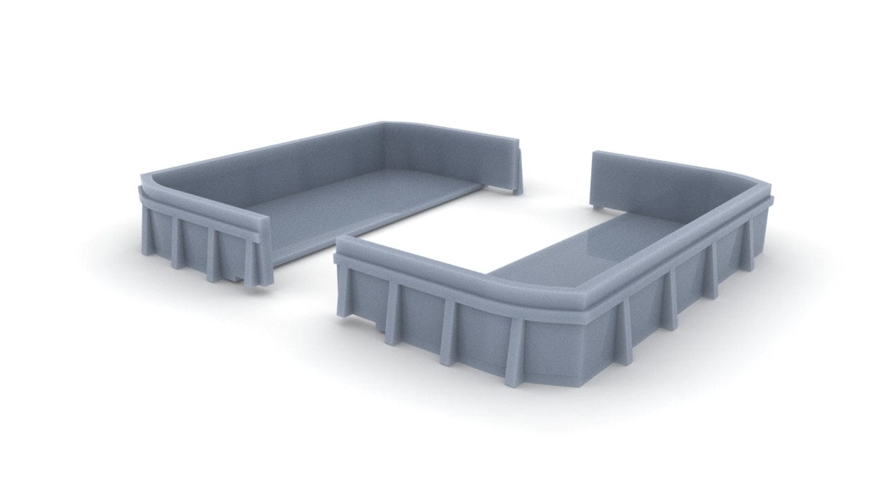 1/128 USS Missouri (BB-63) Deck 1 Forward 20mm Tubs Set - distefan 3d print