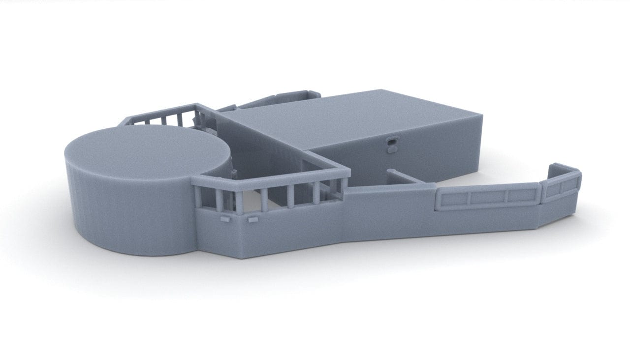 1/128 USS Missouri (BB-63) Forward Deck 4 Bridge - distefan 3d print