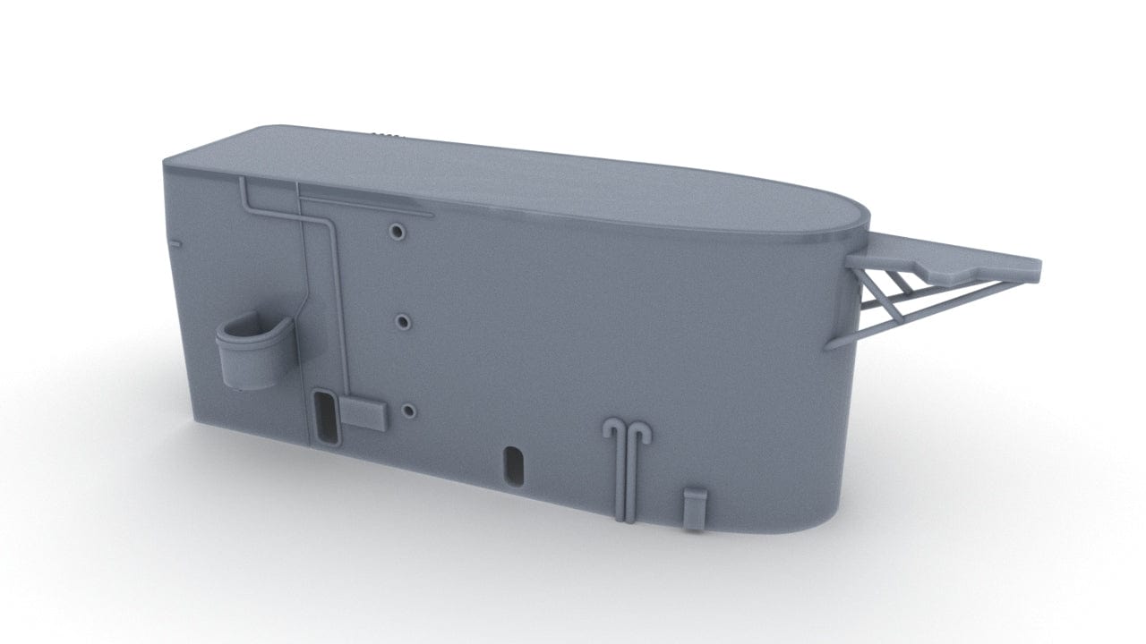 1/128 USS Missouri (BB-63) Forward Deck 6 Bellow Funnel - distefan 3d print