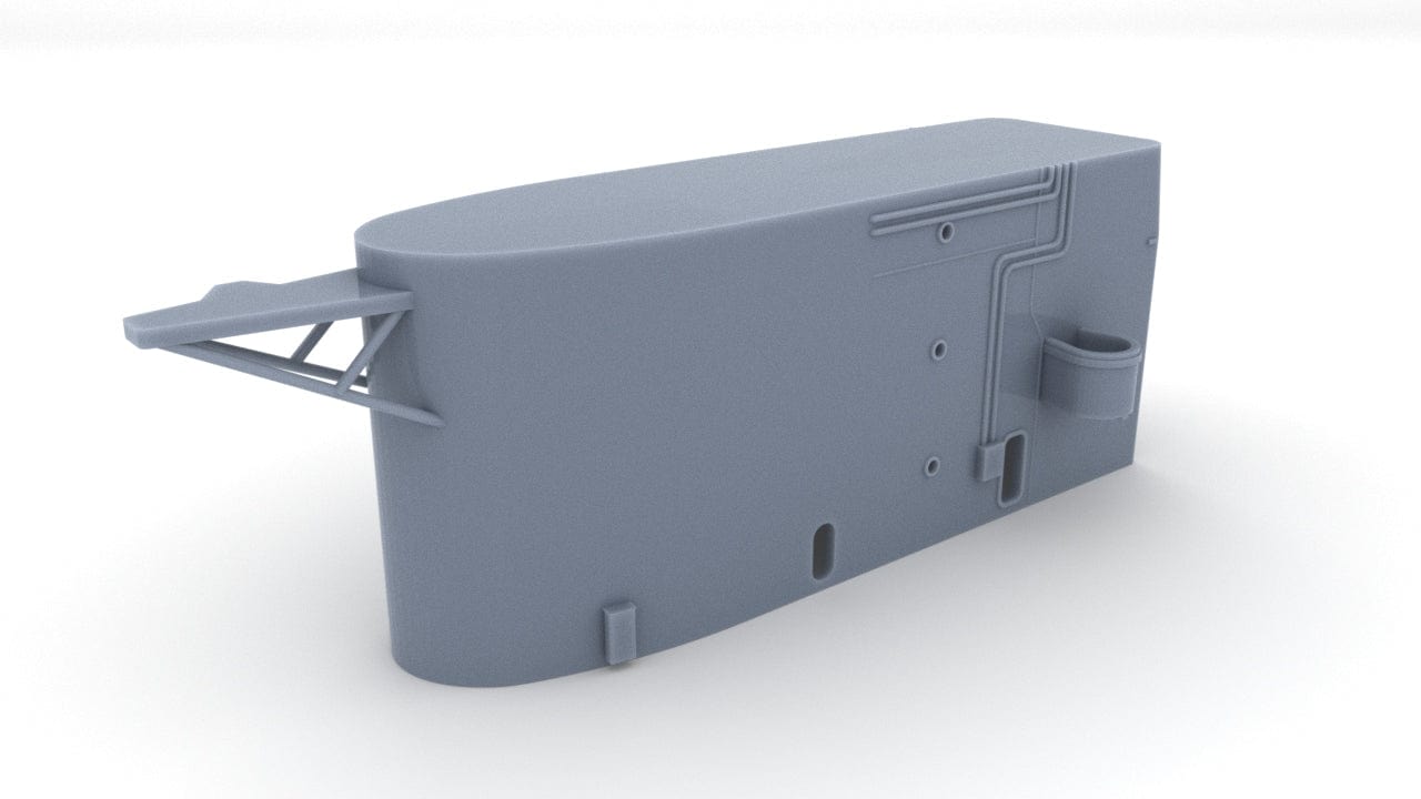 1/128 USS Missouri (BB-63) Forward Deck 6 Bellow Funnel - distefan 3d print