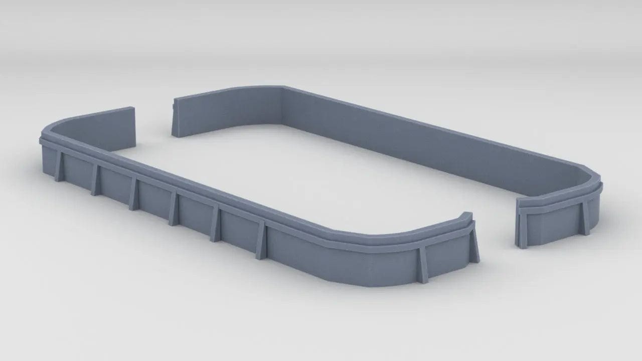 1/128 USS Missouri (BB-63) Main Deck Forward 20mm Tubs Set - distefan 3d print