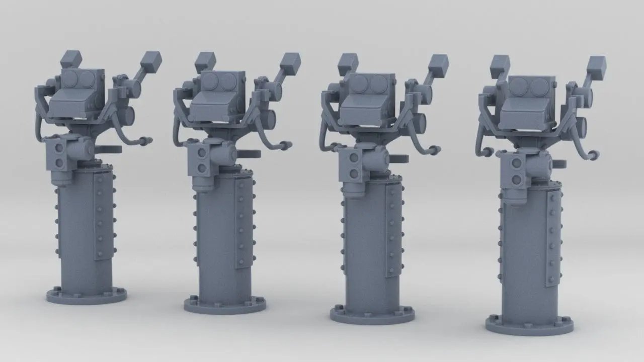 1/128 USN Mk51 Director Set (4pcs) - distefan 3d print