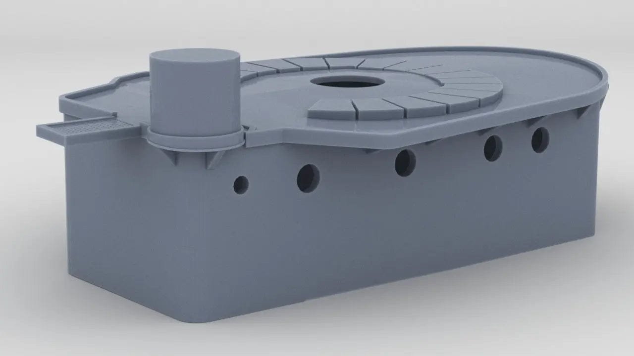 1/135 USS Ward Aft Deck House- distefan 3d print