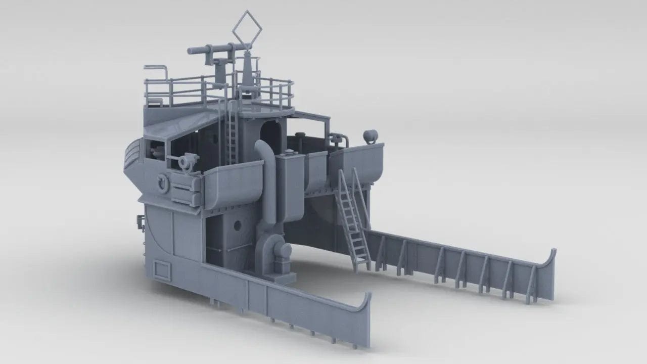 1/135 USS Ward Navigation Bridge - distefan 3d print