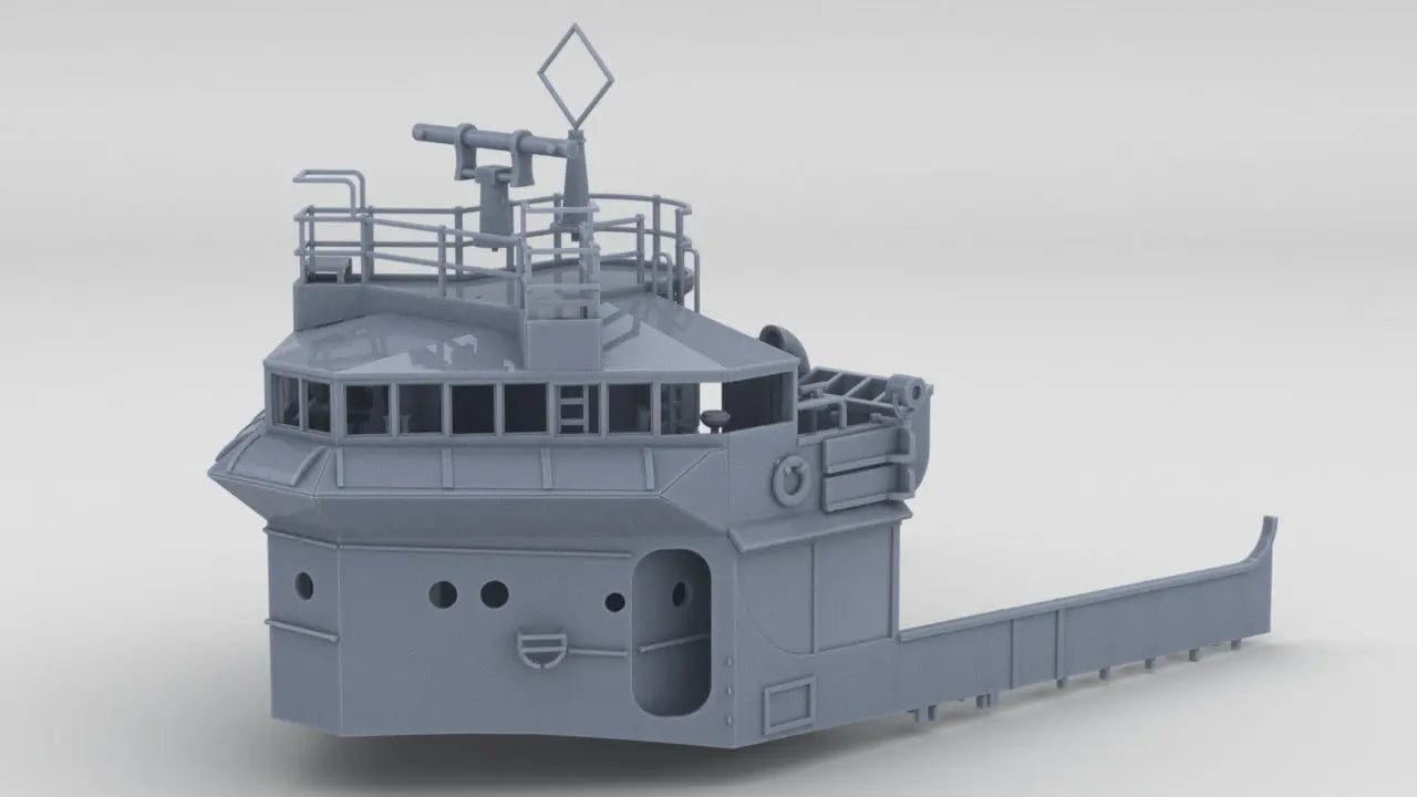 1/135 USS Ward Navigation Bridge - distefan 3d print