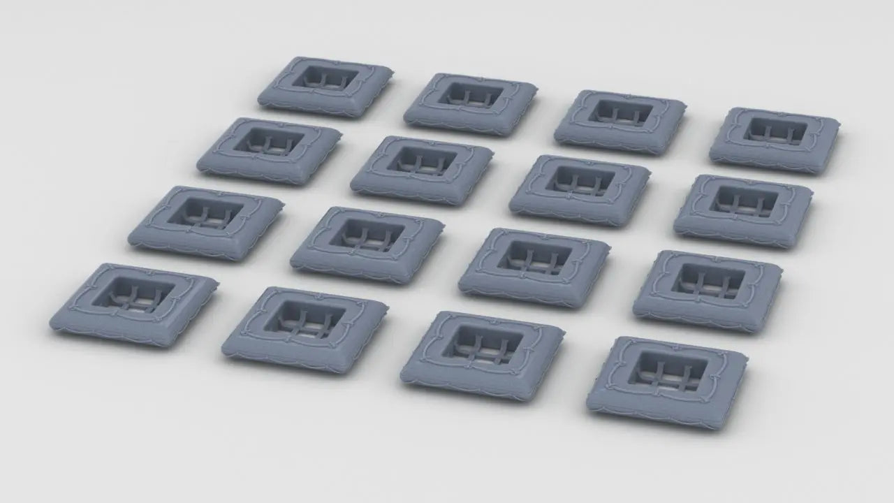 1/144 DKM Life Rafts Square Single Set (16pcs) Resin3Dinteractive