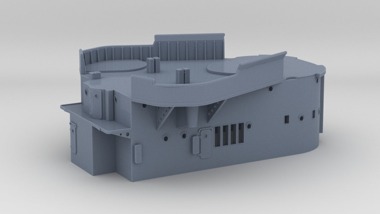 1/144 DKM Lutzow Forward Deck 1 & 2- distefan 3d print