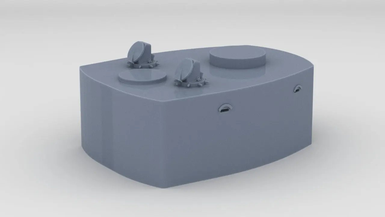 1/144 DKM Scharnhorst Fire Control Post Aft - distefan 3d print