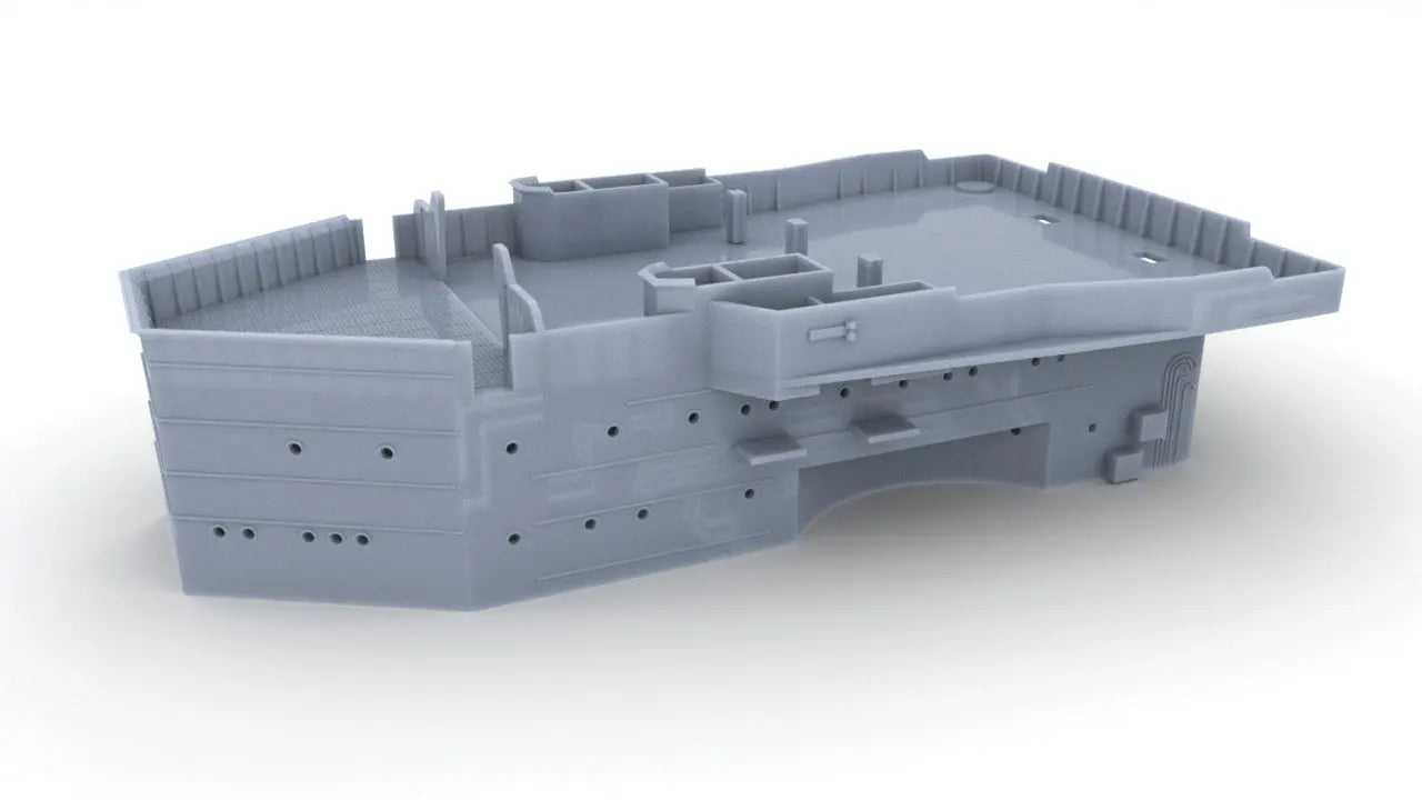 1/144 DKM Scharnhorst Forward Superstructure Bridge 3 3dspro