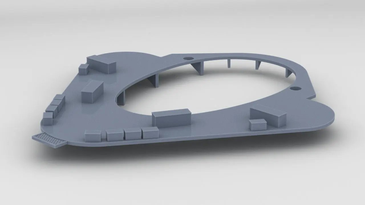 1/144 DKM Scharnhorst Funnel Platform - distefan 3d print