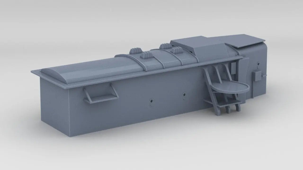 1/144 DKM Scharnhorst Hangar - distefan 3d print