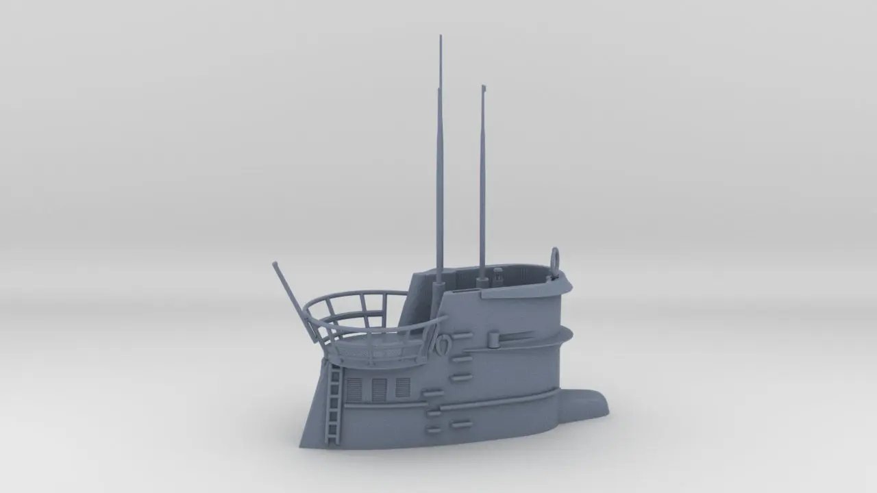 1/144 DKM U-Boot IXC/40 Conning Tower Resin3Dinteractive