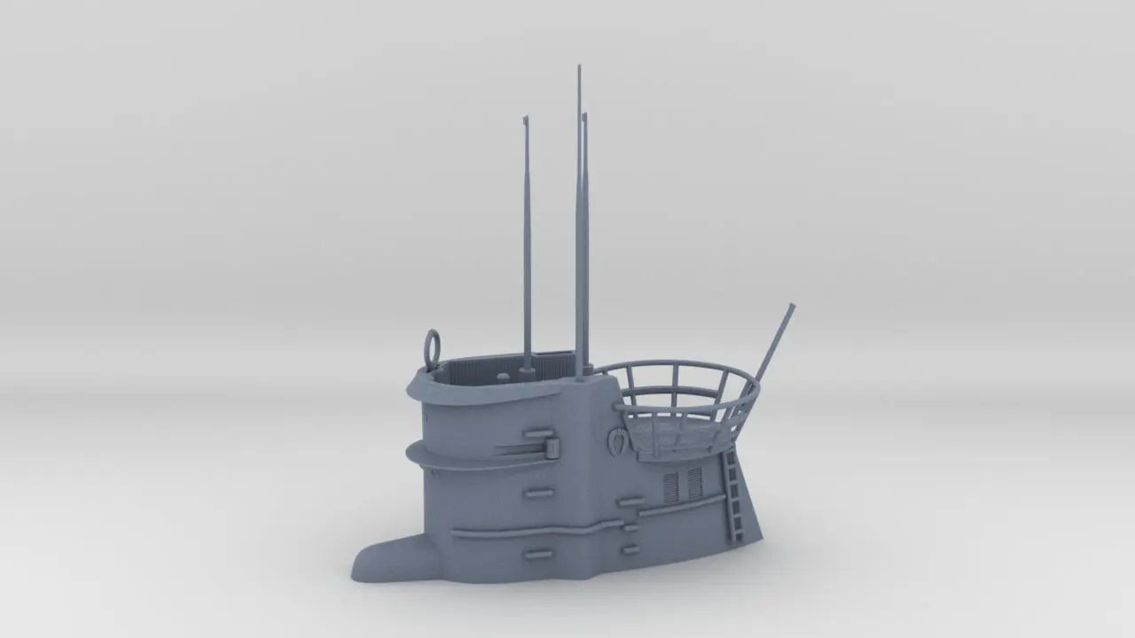 1/144 DKM U-Boot IXC/40 Conning Tower Resin3Dinteractive