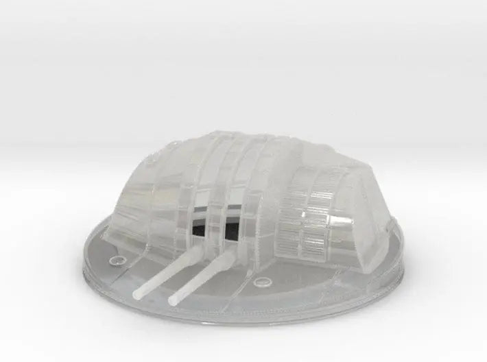 1/144 IJN 12.7 cm/40 (5") twin mounts encl. - distefan 3d print