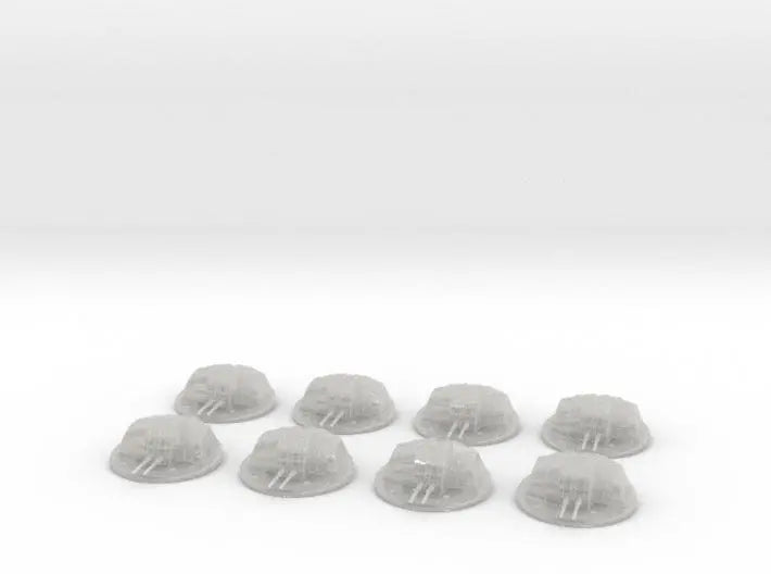 1/144 IJN 12.7 cm/40 (5") twin mounts enclosed set - distefan 3d print