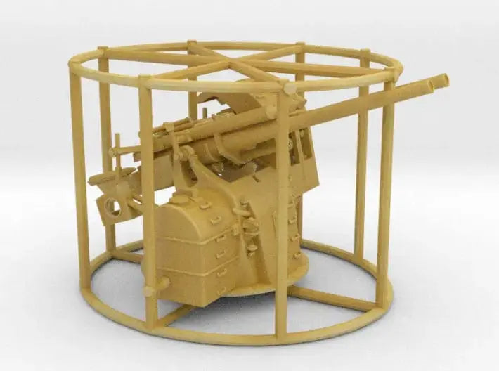 1/144 IJN 12.7 cm/40 (5in) Type 89 twin mount v2 - distefan 3d print