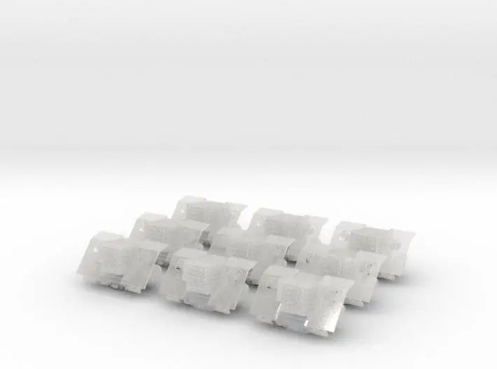 1/144 IJN 12cm AA rocket mounts set 9pcs - distefan 3d print
