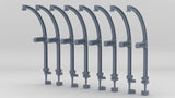 1/144 IJN Davits for Cutter 9m Set (8pcs)
