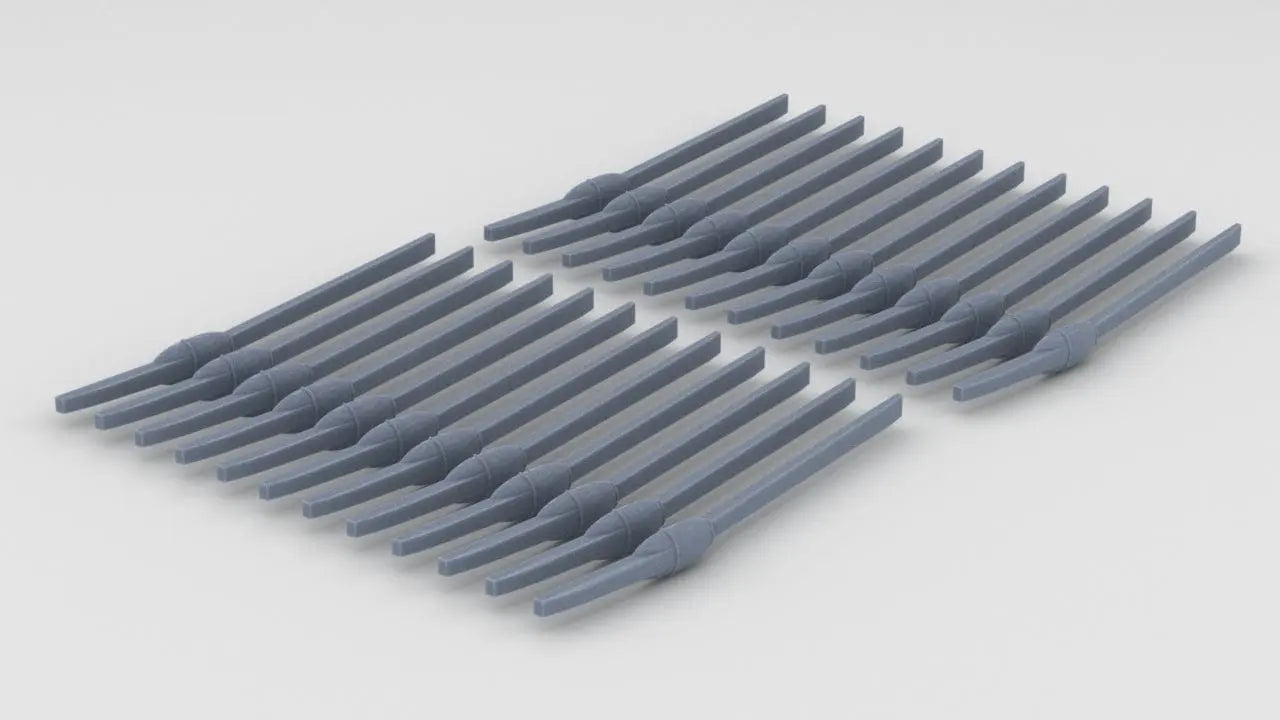 1/144 IJN Paddles (Oars) Set (24pcs) - distefan 3d print