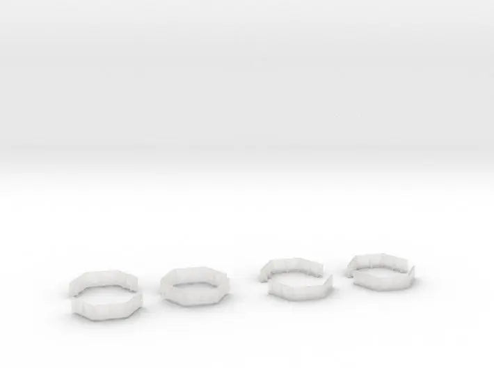 1/144 IJN Yamato aft deck shield 25mm triple set - distefan 3d print