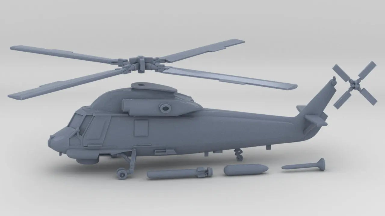 1/144 Kaman Seasprite H-2F Helicopter Set - distefan 3d print