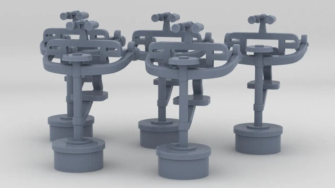 1/144 USN Skylookout Chairs Set (5pcs) - distefan 3d print