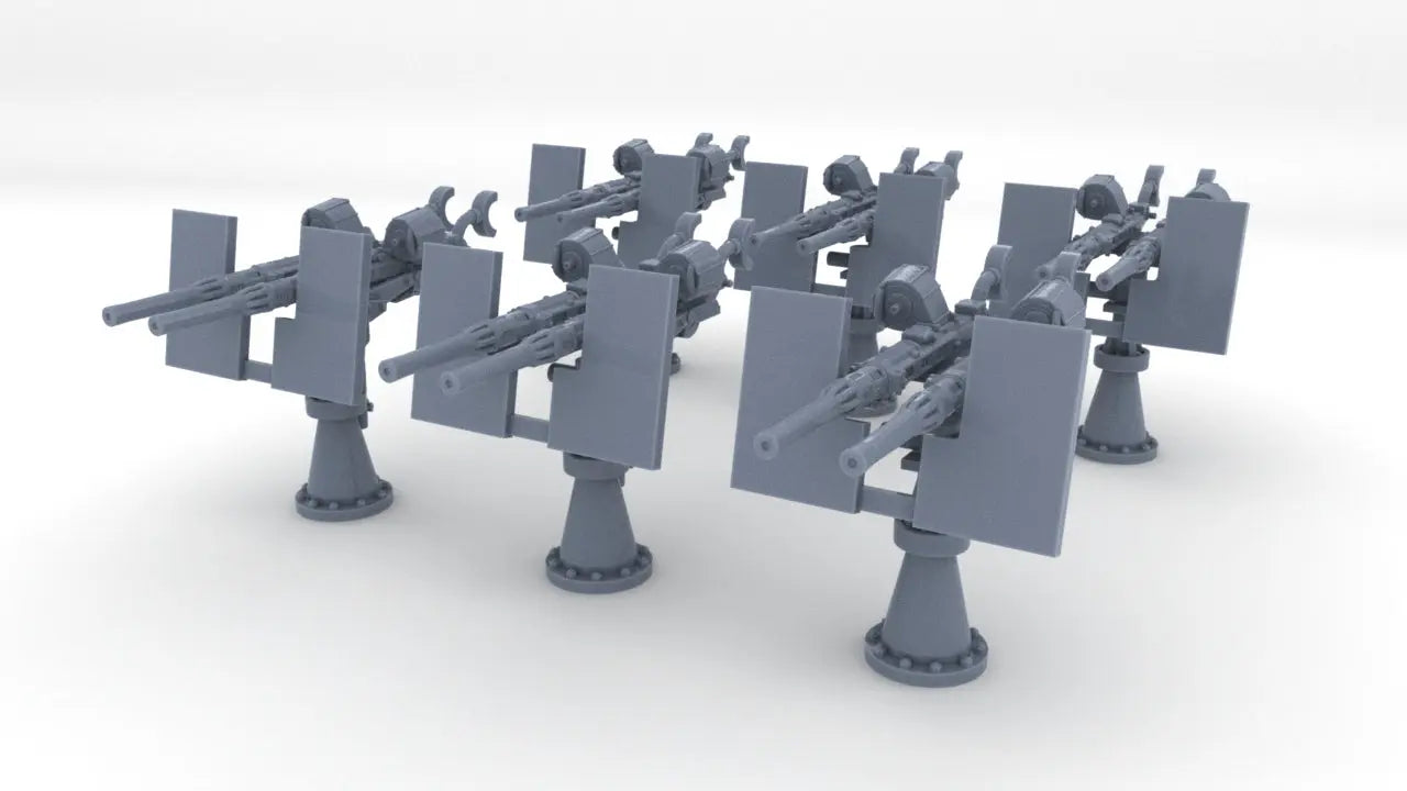 1/144 USN Twin 20mm Oerlikon Mk10 Set (6pcs) Resin3Dinteractive