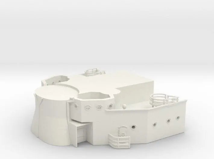 1/144 USS BB59 command bridge (bellow part) - distefan 3d print