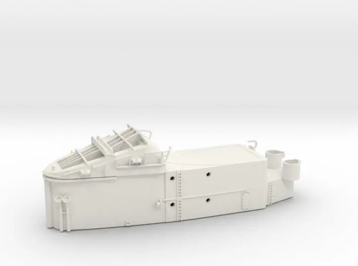1/144 USS BB59 funnel tower - distefan 3d print