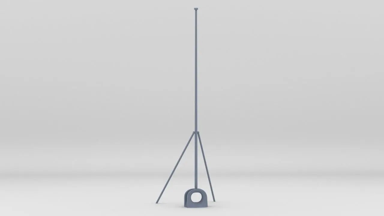 1/144 USS Fletcher Bow Jack Staff - distefan 3d print