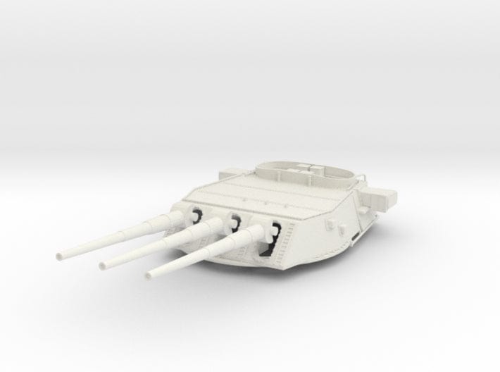 1/144 BB59 16in (410mm) 45 caliber Mk6 turret 2 - distefan 3d print