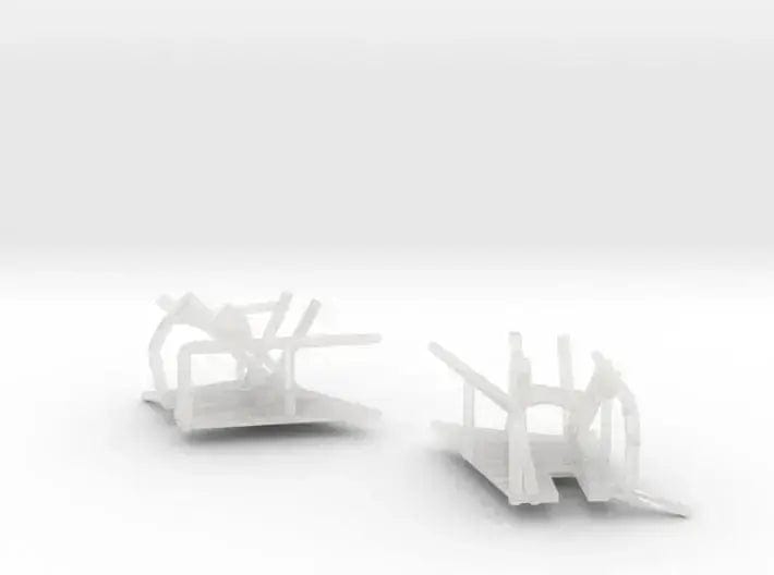 1/144 Bismarck crane storage brackets - distefan 3d print