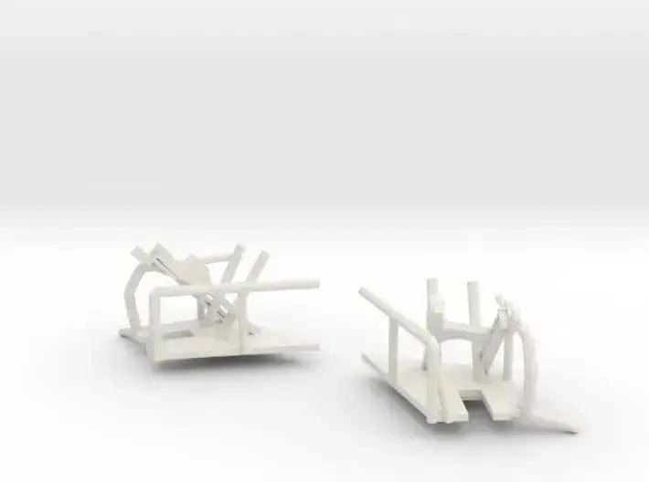 1/144 Bismarck crane storage brackets - distefan 3d print