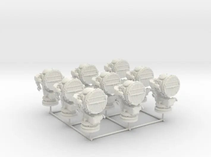 1/144 DKM 160cm searchlight set 9pcs - distefan 3d print