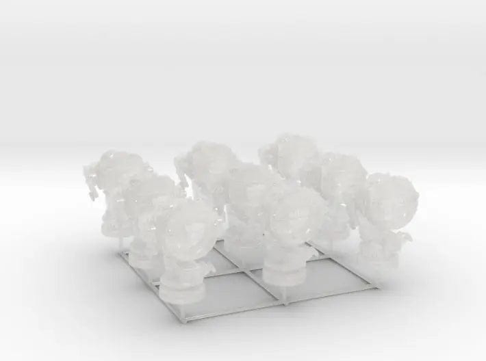 1/144 DKM 160cm searchlight set 9pcs - distefan 3d print