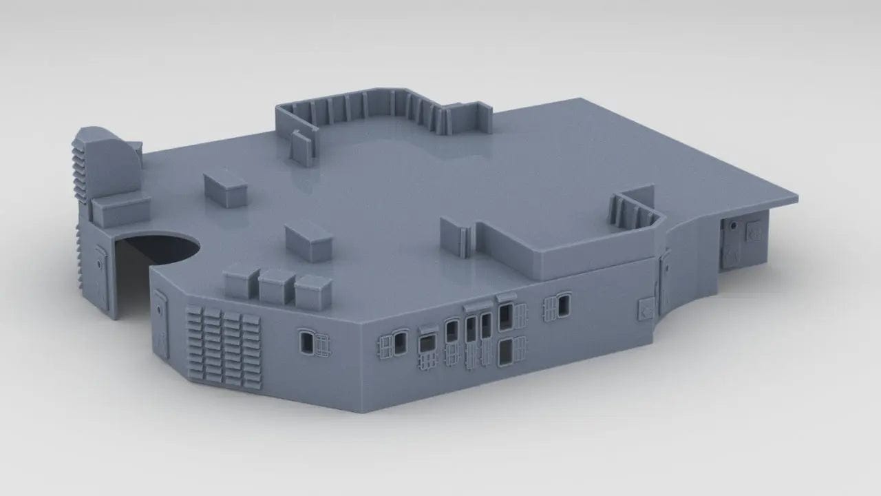 1/144 DKM Bismarck Aft Deck 2 - distefan 3d print