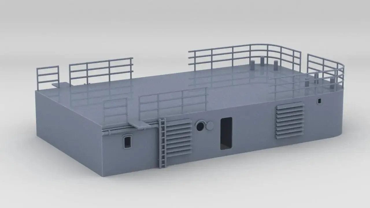 1/144 DKM Bismarck Aft Deck 3 - distefan 3d print