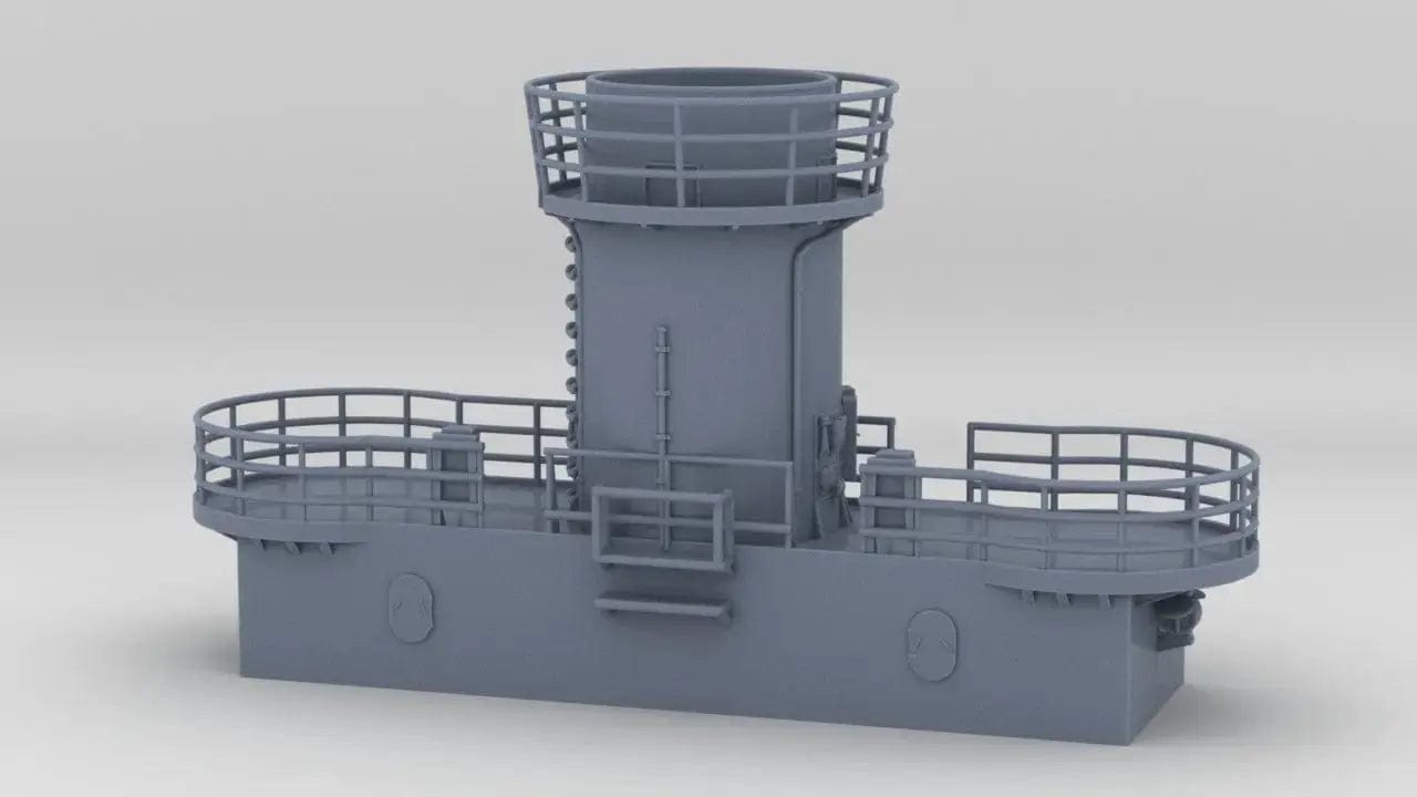 1/144 DKM Bismarck Aft Searchlight Platform - distefan 3d print