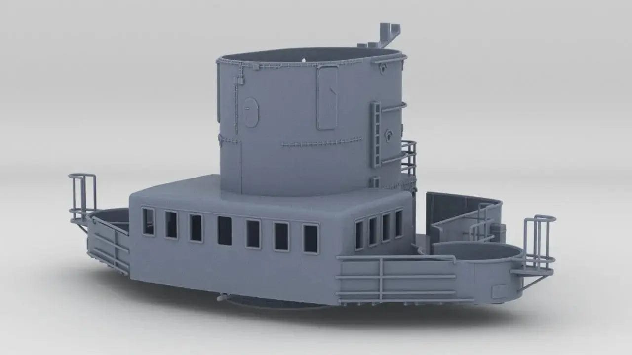 1/144 DKM Bismarck Forward Admirals Bridge Deck 6 - distefan 3d print