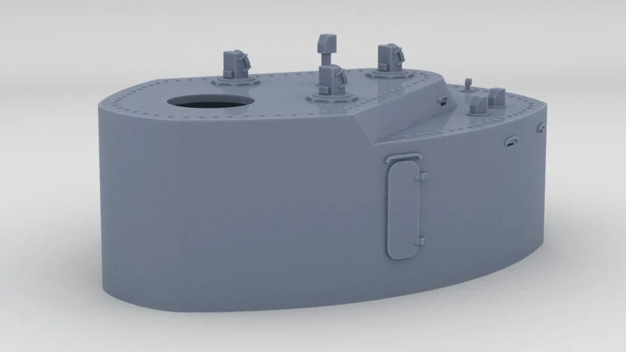1/144 DKM Bismarck Forward Housing 7m RF - distefan 3d print