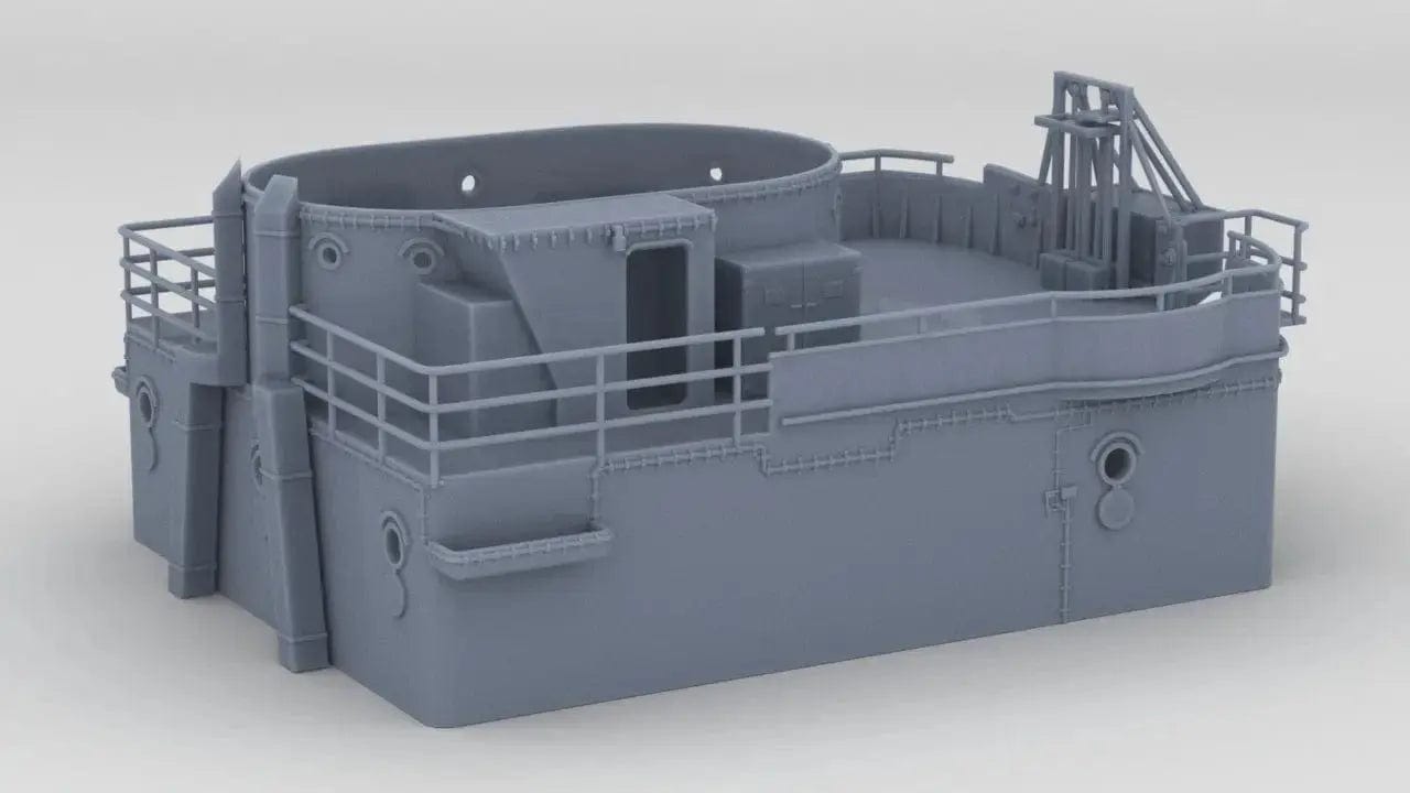 1/144 DKM Bismarck Forward Upper Mast Deck 5 - distefan 3d print