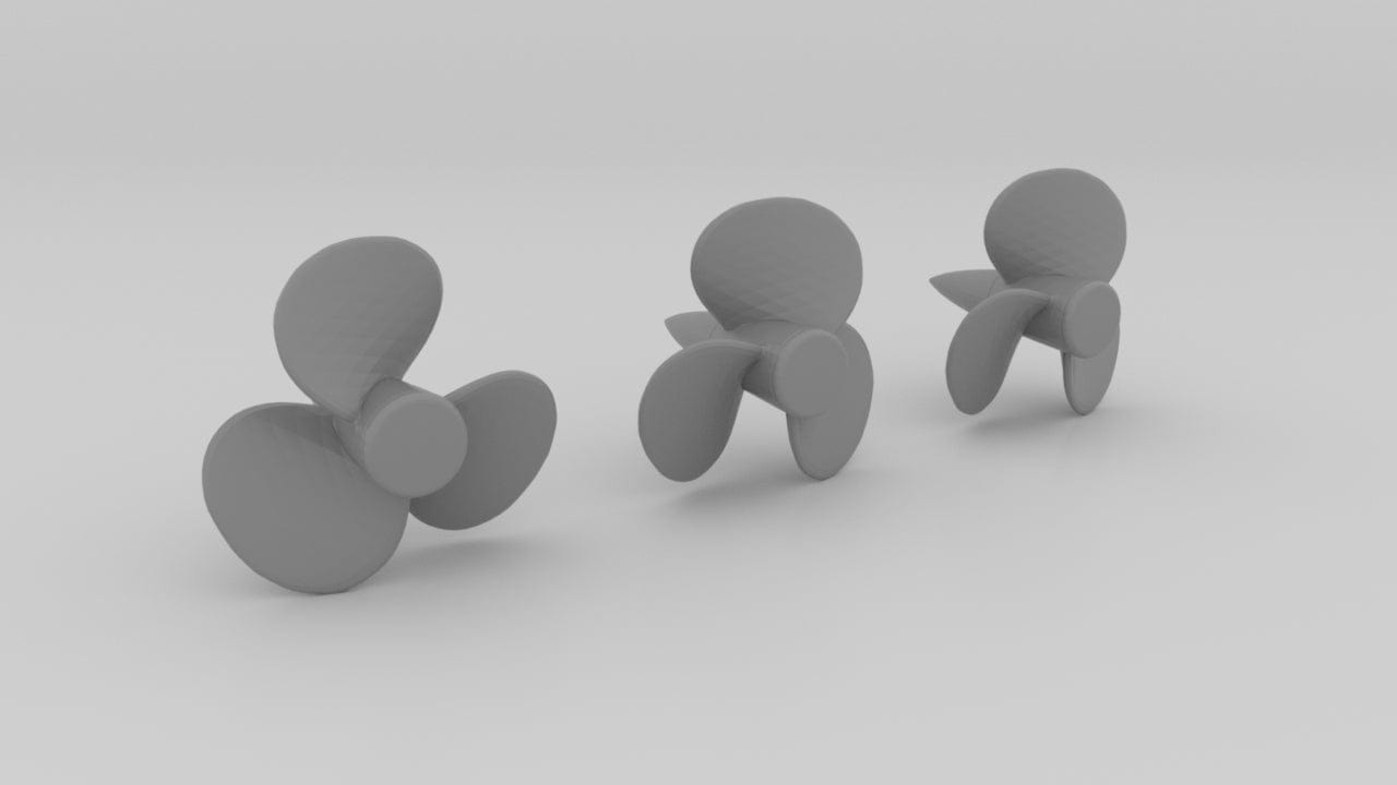 1/144 DKM Bismarck Propeller Set - distefan 3d print