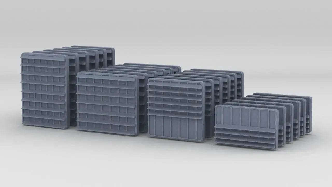 1/144 DKM Louvers 3 Set (24pcs) - distefan 3d print
