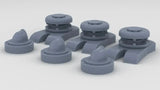 1/144 HMS Rodney Chain Bow Stopper-Howse Pipe Set (6pcs)