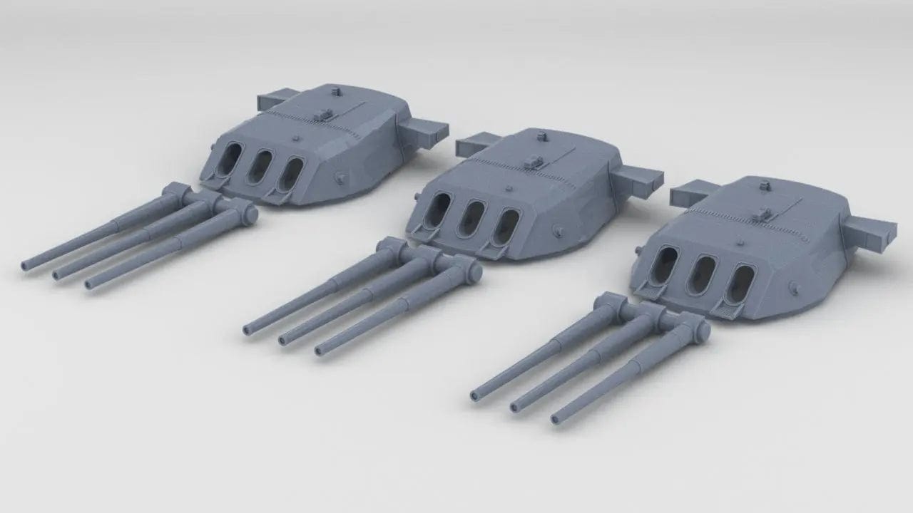 1/144 IJN 46cm/45 (18.1 in) Type 94 Guns 1941 Set - distefan 3d print